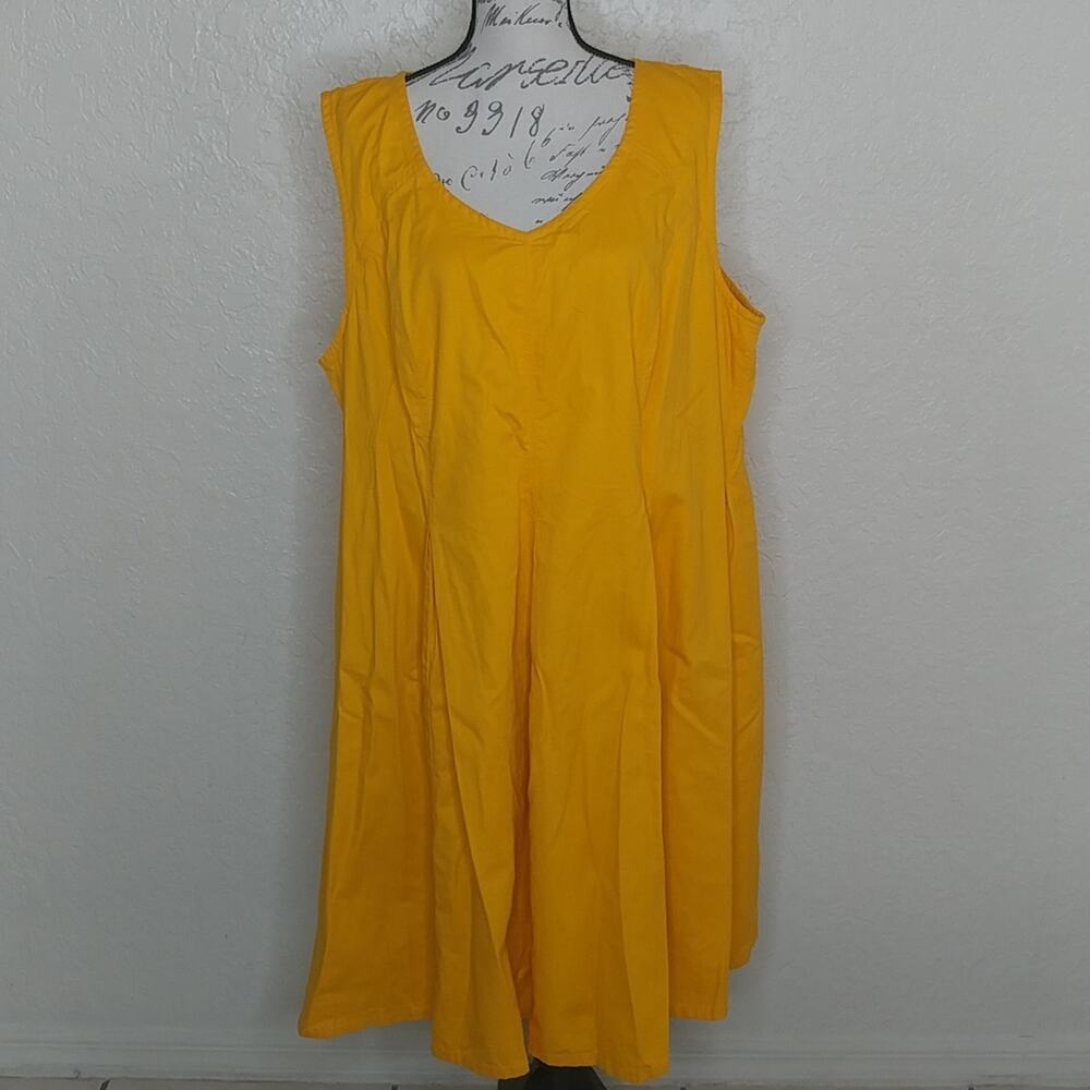 Jessica London Sleeveless Dress Yellow Size 28W